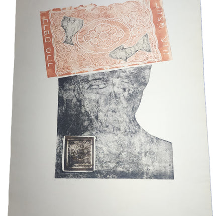 Three-Piece Etching Aquatint Print by Zwy Milshtein