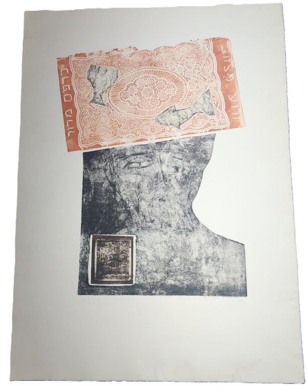 Estampe en trois parties, gravure à l'aquatinte, par Zwy Milshtein