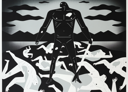 To Create & Destroy Bone Silkscreen Print by Cleon Peterson