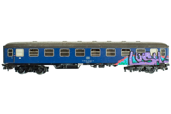 Train 21 HO Graffiti Train Art Toy Sculpture by LushSux
