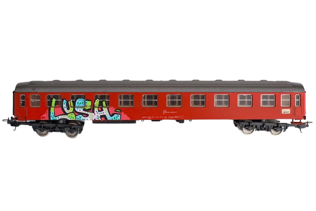 Train 34 HO Graffiti Train Art Toy Sculpture by LushSux