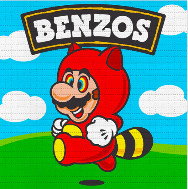 Trip Benzos Blotter Paper Archival Print by Ben Frost