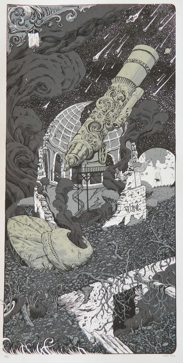 Serigrafía «Dos verdades» de Andrew Ghrist