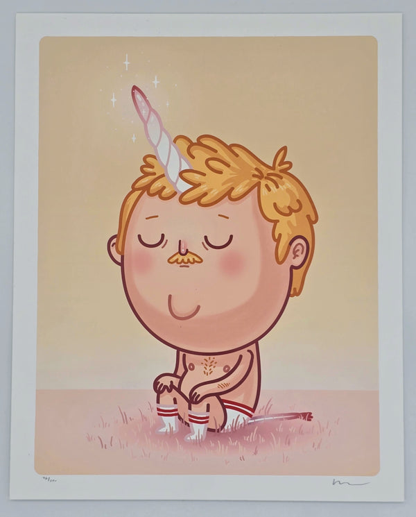 Licorne Man, reproduction giclée de Mike Mitchell