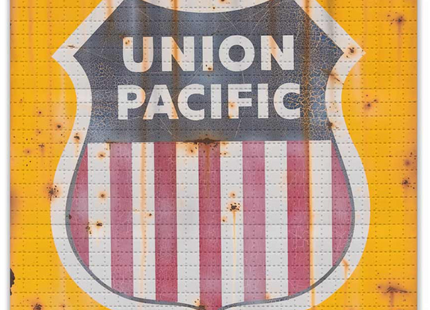 Union Pacific Railroad Rust Blotter Paper Archival Print by Lyric One