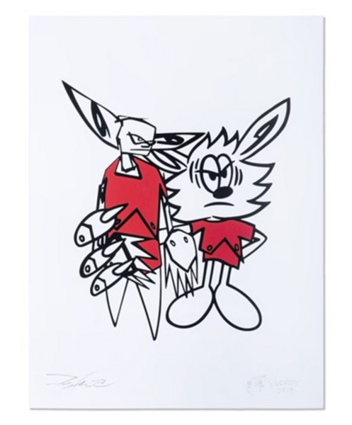 絵画 futura verdy untitled Silkscreen Untitled Pointman & Vick Silkscreen Print by Verdy x Futura 2000