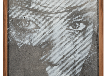 Untitled Crying Eyes Original Concrete Spray Painting by Snik