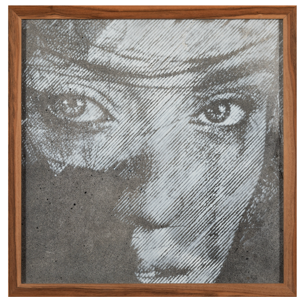 Untitled Crying Eyes Original Concrete Spray Painting by Snik