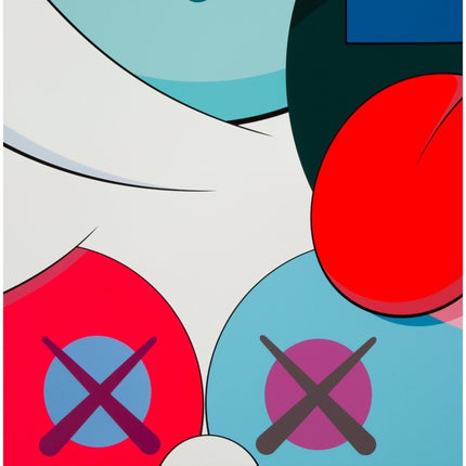 Untitled from Blame Game #3 Upside Down Face Silkscreen Print by Kaws- Brian Donnelly