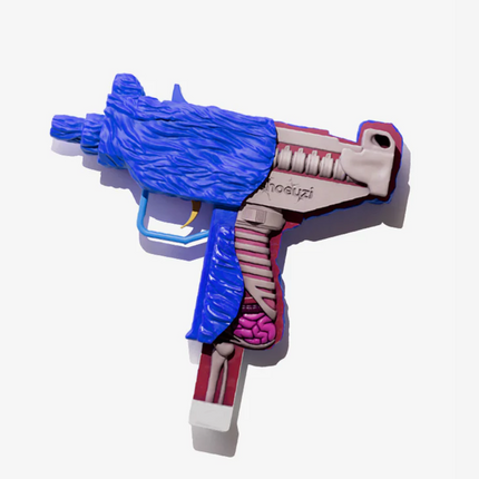 WANF Flayed Blue 100% Gun Art Sculpture by J-LDN aka Jack London