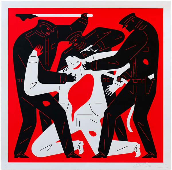 Serigrafía "Despierta de tu sueño" de Cleon Peterson