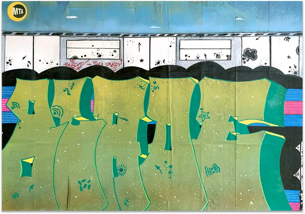 Walking Tall Original Acrylic Spray Painting by BLADE- Steven Ogburn