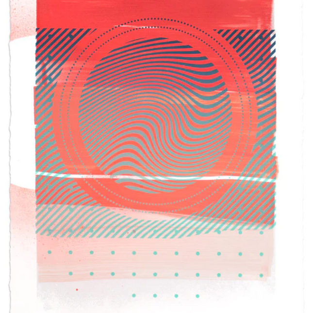 Wavelengths Sunrise PP HPM Silkscreen Print by Erik Otto