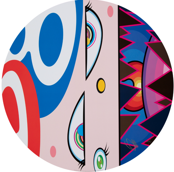 Nous sommes le clan jovial. Lithographie offset de Takashi Murakami TM/KK