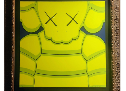 What Party 7- Yellow Silkscreen Print by Kaws- Brian Donnelly