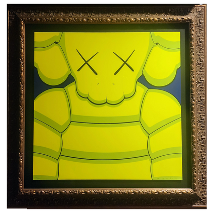 What Party 7- Yellow Silkscreen Print by Kaws- Brian Donnelly