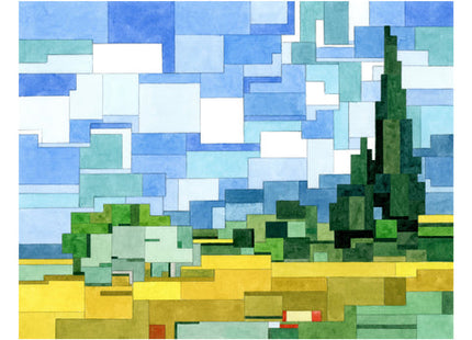 Wheat Field With Cypresses Giclee Print by Adam Lister