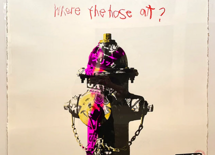 Where The Hose M30 Hand Embellished HPM Giclee Print by OG Slick