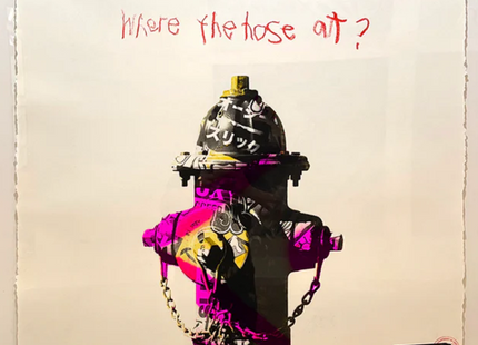 Where The Hose M30 Hand Embellished HPM Giclee Print by OG Slick