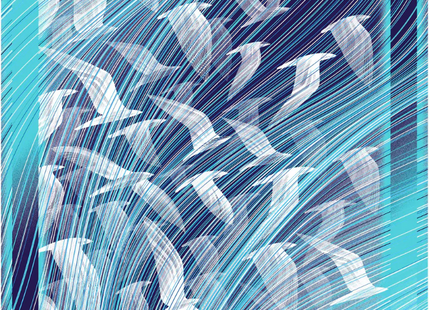 Wild Migration Silkscreen Print by Kai and Sunny