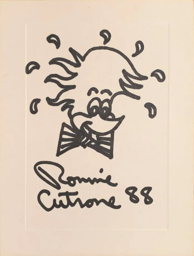 Woody Original Marker Drawing by Ronnie Cutrone