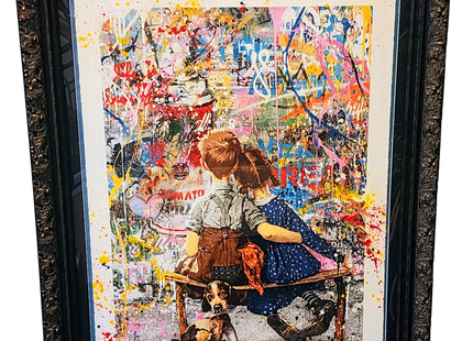 Work Well Together HPM Spray Paint Silkscreen Print by Mr Brainwash- Thierry Guetta