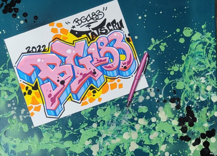 Workspace Tats Cru Original Spray Painting by BG183