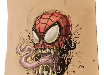 Black Beard Original Colored Pencil Drawing by Brandon Sopinsky