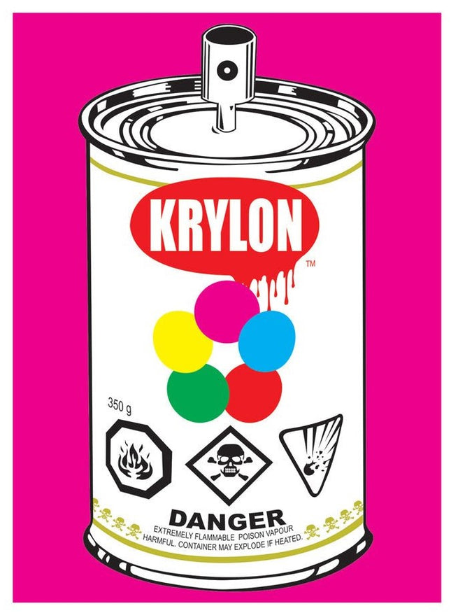 Pop Can Pink PP Silkscreen Print by Denial- Daniel Bombardier