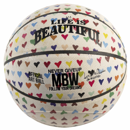 All You Need Is He[Art] Basketball Sports Ball Object Art by Mr Brainwash- Thierry Guetta