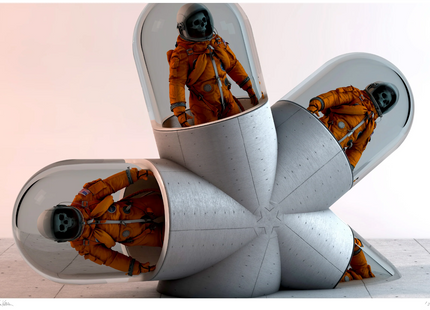 Astronaut Star Archival Print by Ken Kelleher