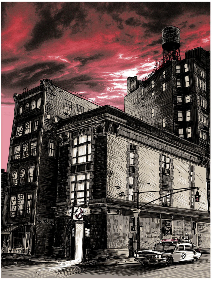 Big Twinkie Ghostbusters Silkscreen Print by Tim Doyle Sprayed Paint