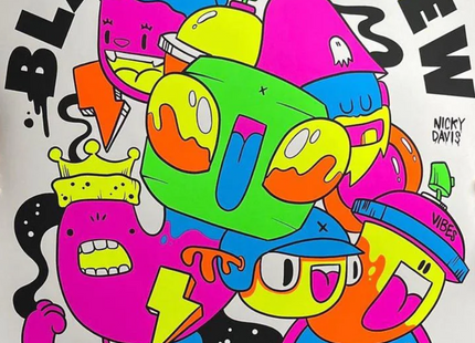 Blankos Crew Season One Silkscreen Print by Nicky Davis- Ghost Gang