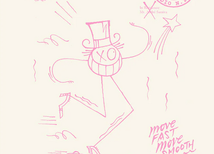 Chateau Marmont Pink Letterpress Print by Mr André Saraiva