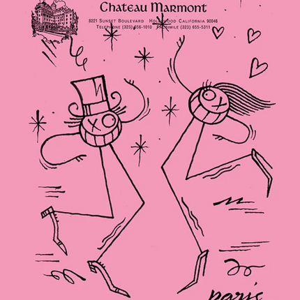 Chateau Paris Love Letterpress Print by Mr André Saraiva