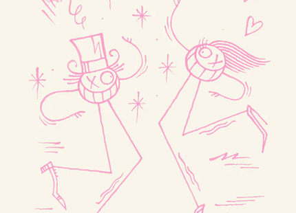 Chateau Paris Pink Letterpress Print by Mr André Saraiva