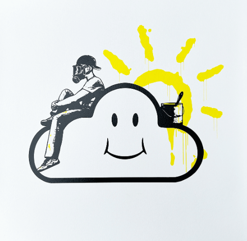 Cloud 9 Silkscreen Print by Trust iCON