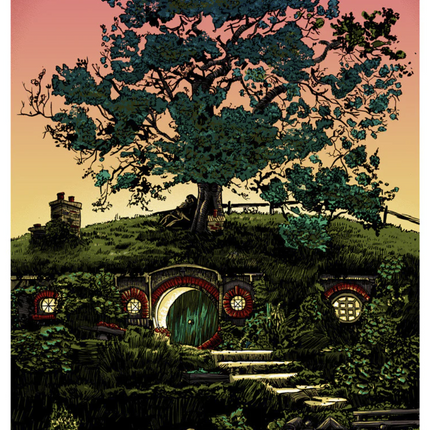 Concerning Hobbits Lord of the Rings Silkscreen Print by Tim Doyle