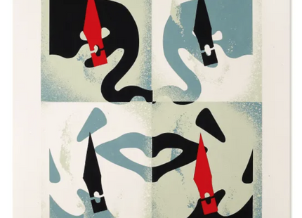 Cut it Up Do it Yourself Blue Silkscreen Print by Shepard Fairey- OBEY x Beyond The Streets