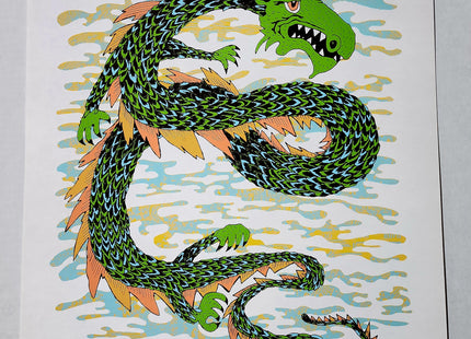 Dragon Draft Misty Mountain Hop Silkscreen Print by Nate Duval