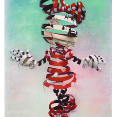 Encaged Minnie AP Archival Print by Super A