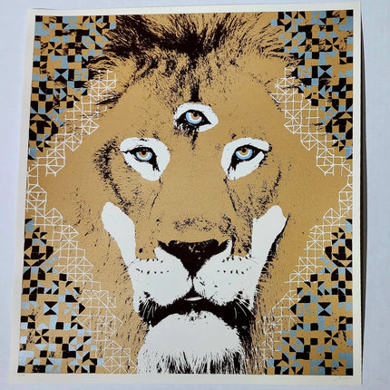 Eye of The Lion Silkscreen Print by Nate Duval