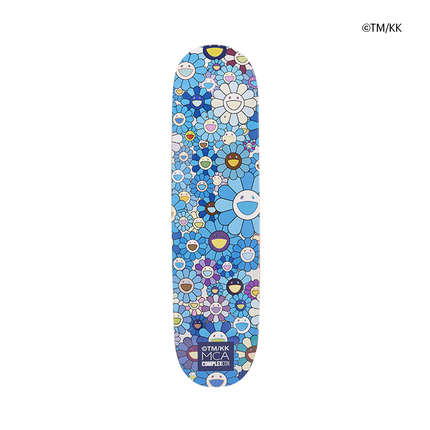 Flower 8.0 Blue Skateboard Art Deck by Takashi Murakami TM/KK