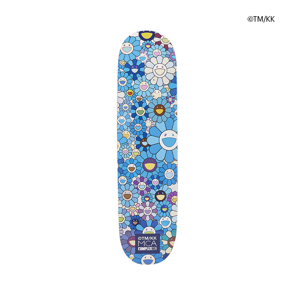 Flower 8.0 Blue Skateboard Art Deck by Takashi Murakami TM/KK