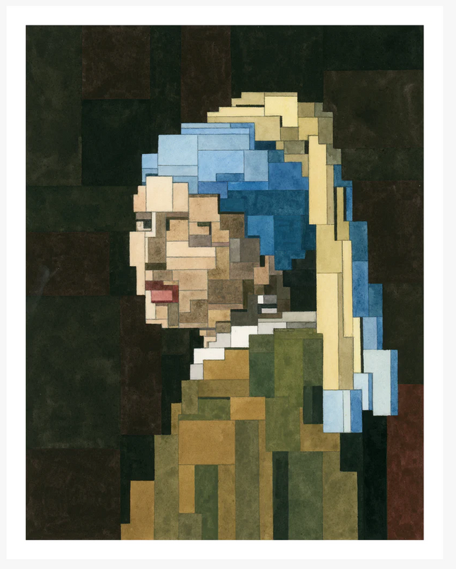 Girl With A Pearl Earring Giclee Print by Adam Lister