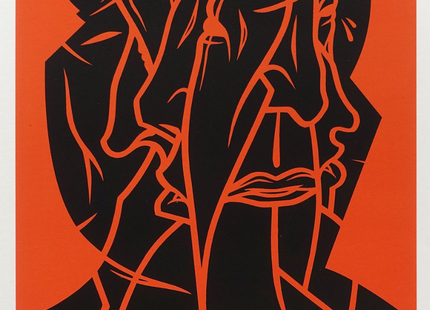 Heads of Fate Red AP Silkscreen Print by Dave Kinsey