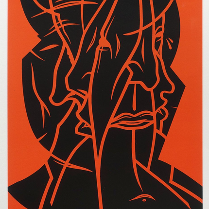 Heads of Fate Red AP Silkscreen Print by Dave Kinsey