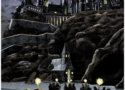 Hogwarts Harry Potter Silkscreen Print by Tim Doyle