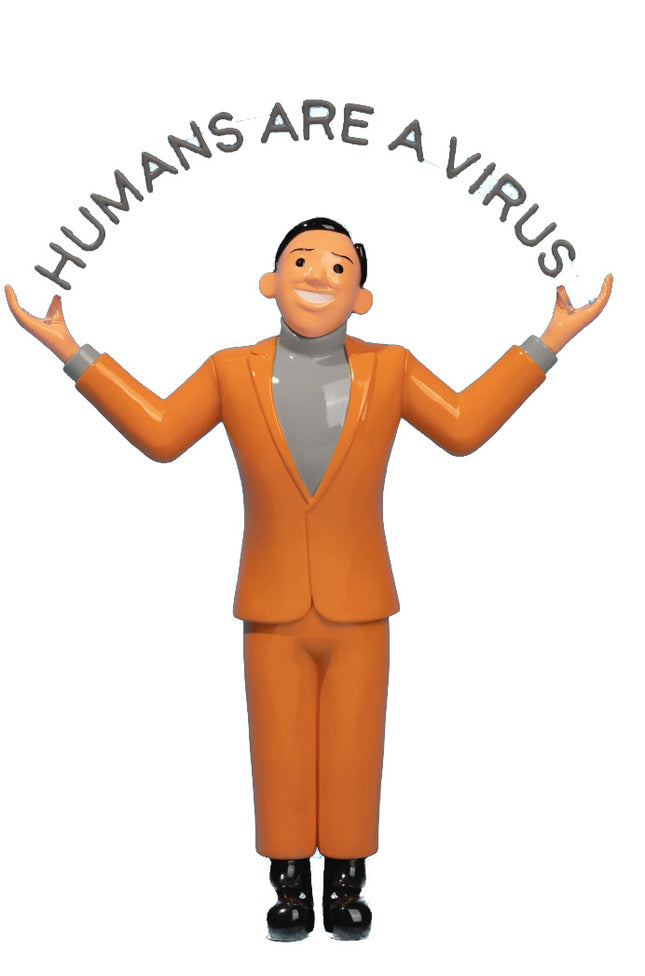Humans Are A Virus Designer Art Toy by Joan Cornellà