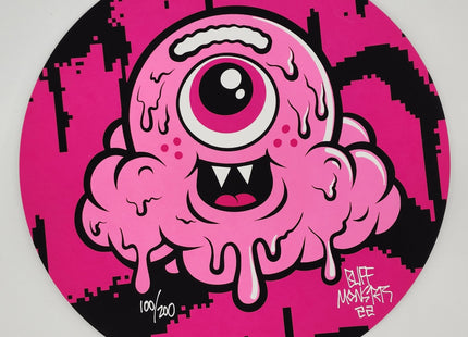 Looking Up Round Silkscreen by Buff Monster